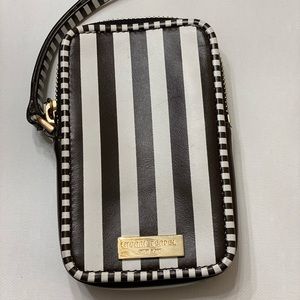 Henri Bendel Signature Stripes Micro Wristlet